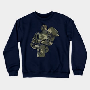 Knight Paladin (Camo): A Fantasy Design Crewneck Sweatshirt